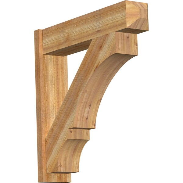Ekena Millwork Balboa Craftsman Rough Sawn Outlooker, Western Red Cedar, 8"W x 36"D x 36"H OUT08X36X36BOA04RWR - main
